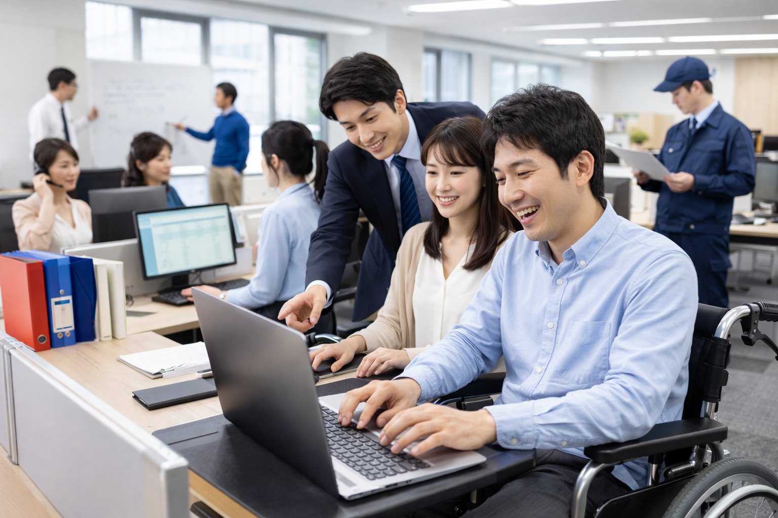 拠点での作業風景